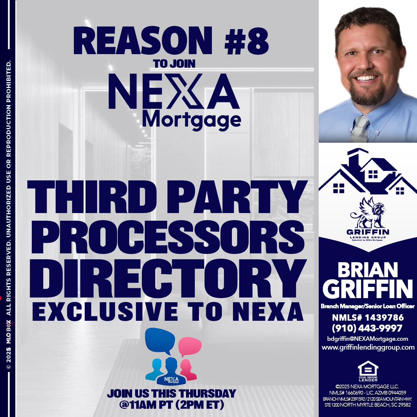 REASON 8 - Brian Griffin -Senior Mortgage Consultant