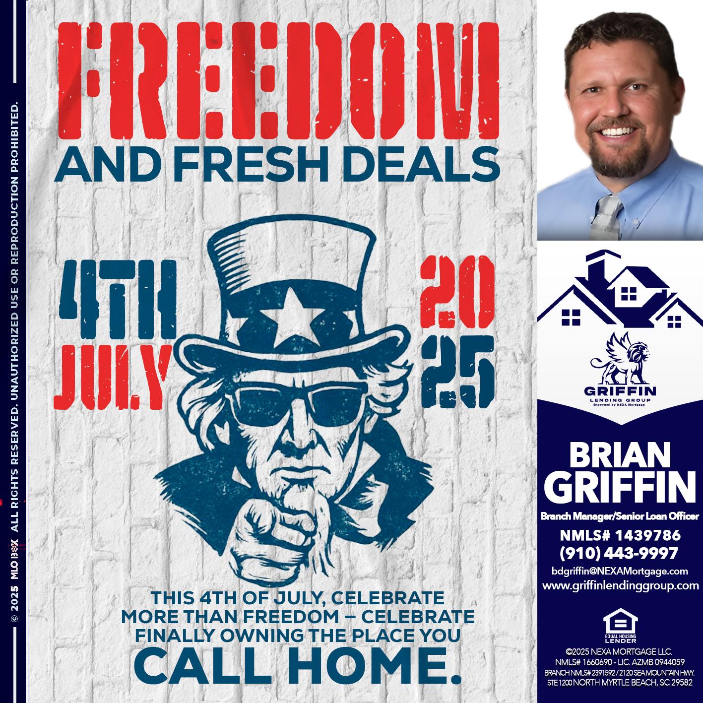FREEDOM - Brian Griffin -Senior Mortgage Consultant