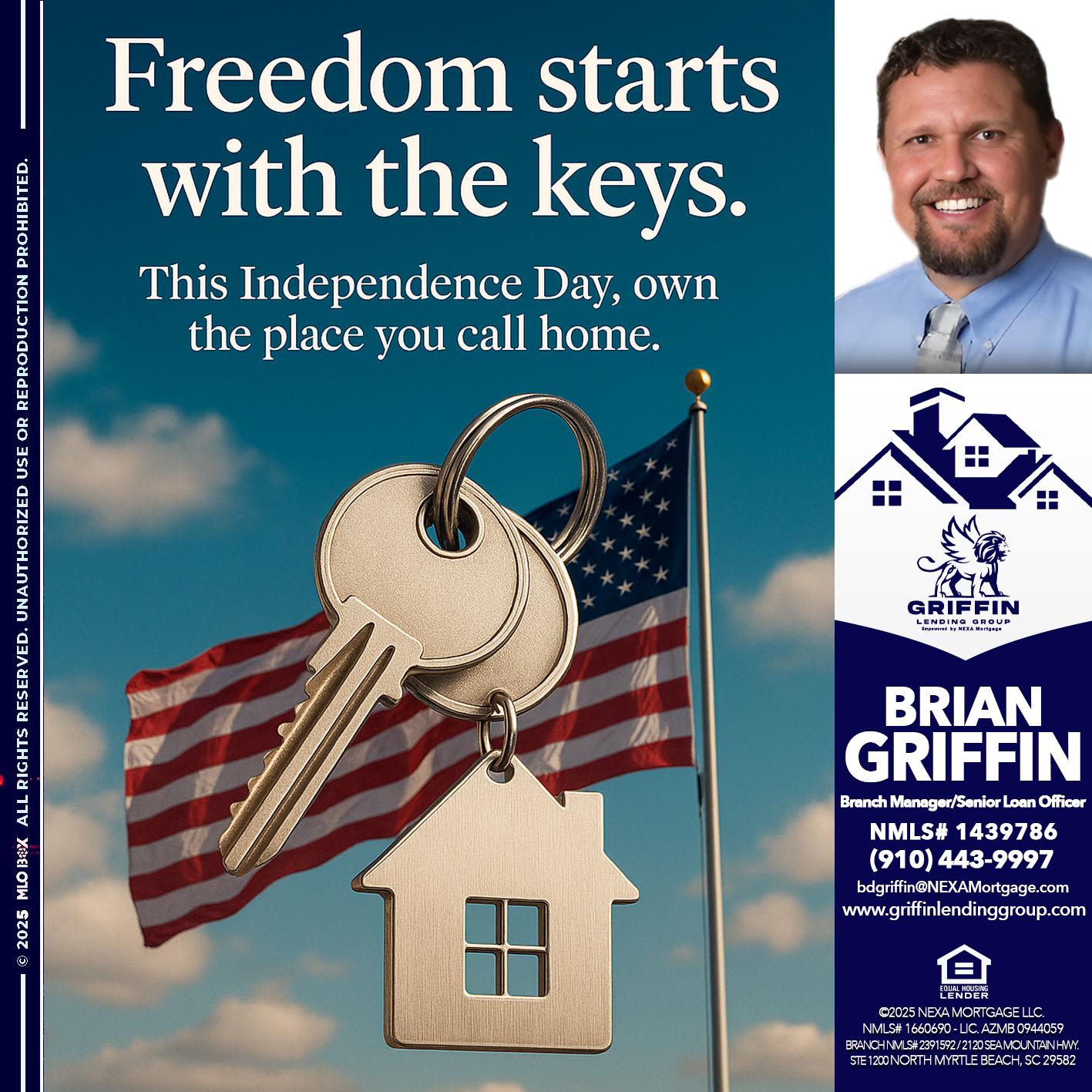 FREEDOM STARTS - Brian Griffin -Senior Mortgage Consultant