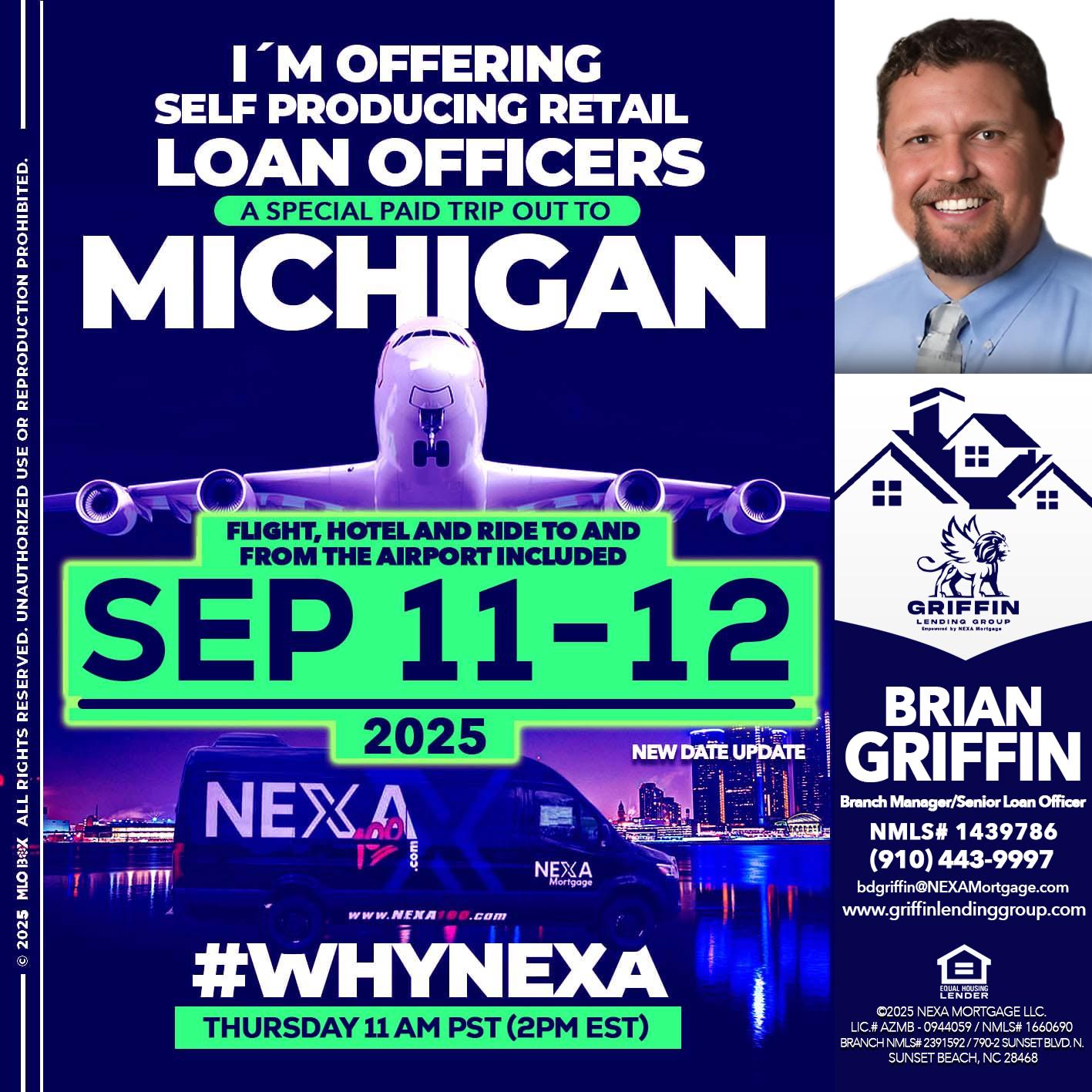 michigan sep 11-12 - Brian Griffin -Senior Mortgage Consultant