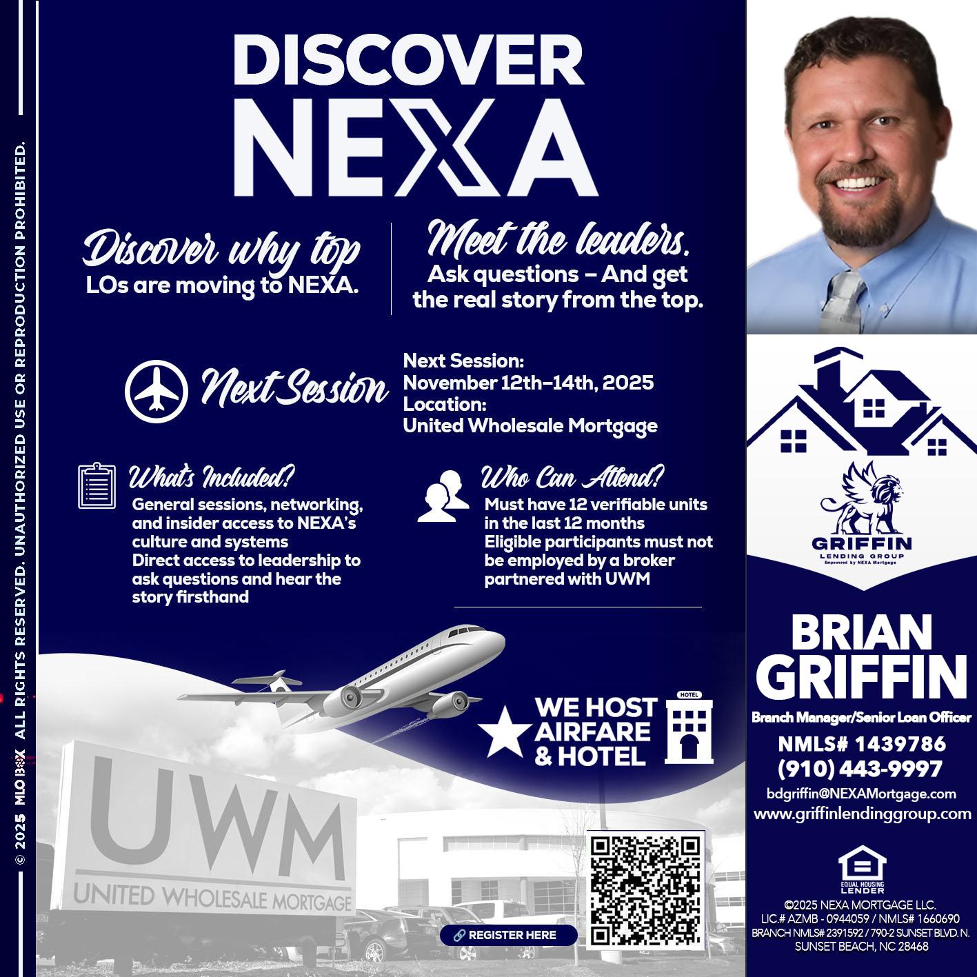 DISCOVER NEXA - Brian Griffin -Senior Mortgage Consultant