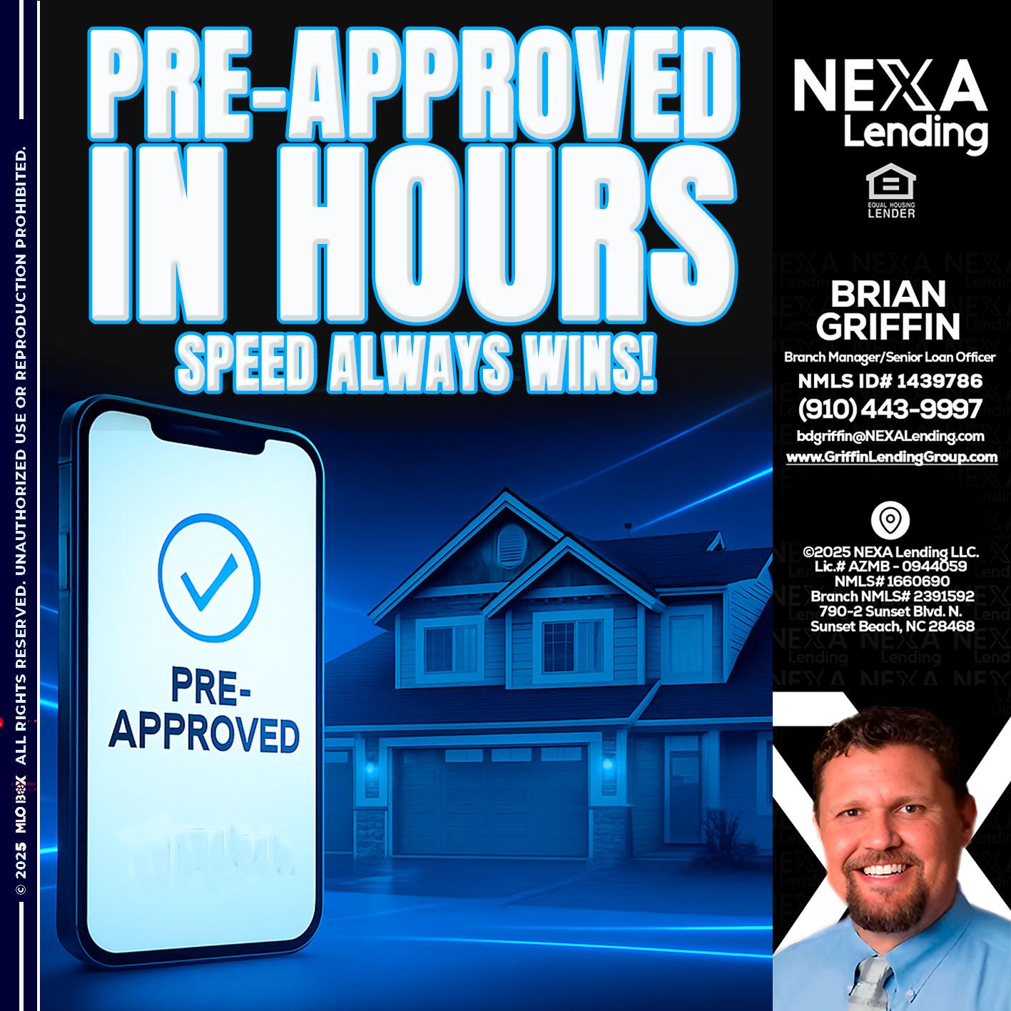 PRE - Brian Griffin -Senior Mortgage Consultant