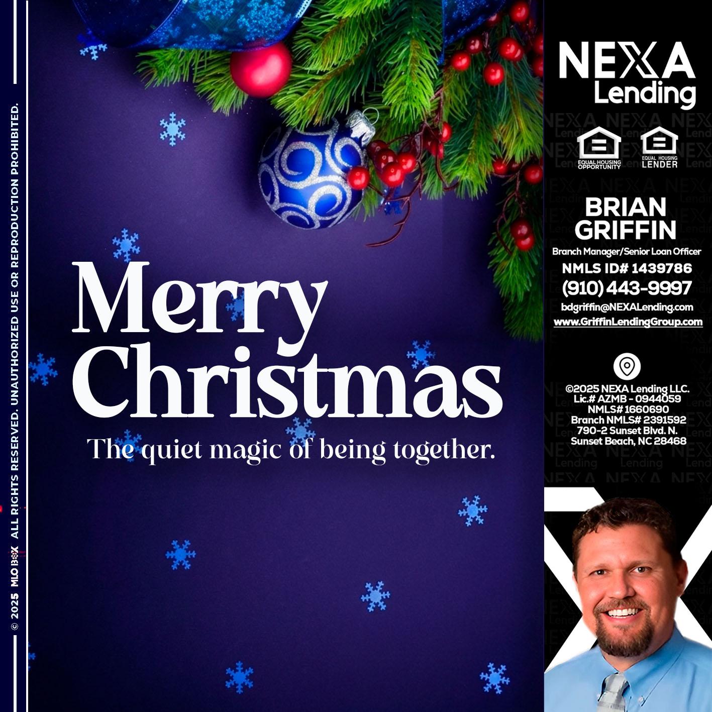 merry christmas - Brian Griffin -Senior Mortgage Consultant