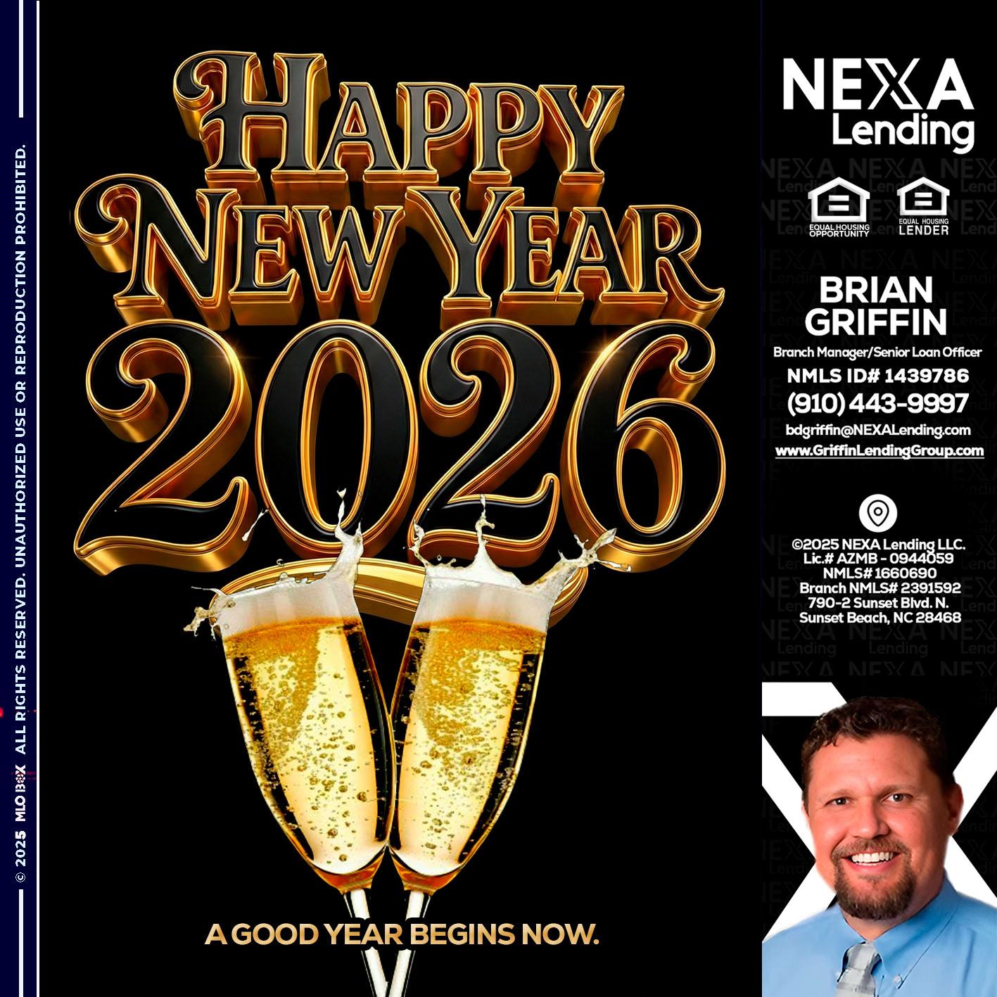 happy new year 2026 - Brian Griffin -Senior Mortgage Consultant