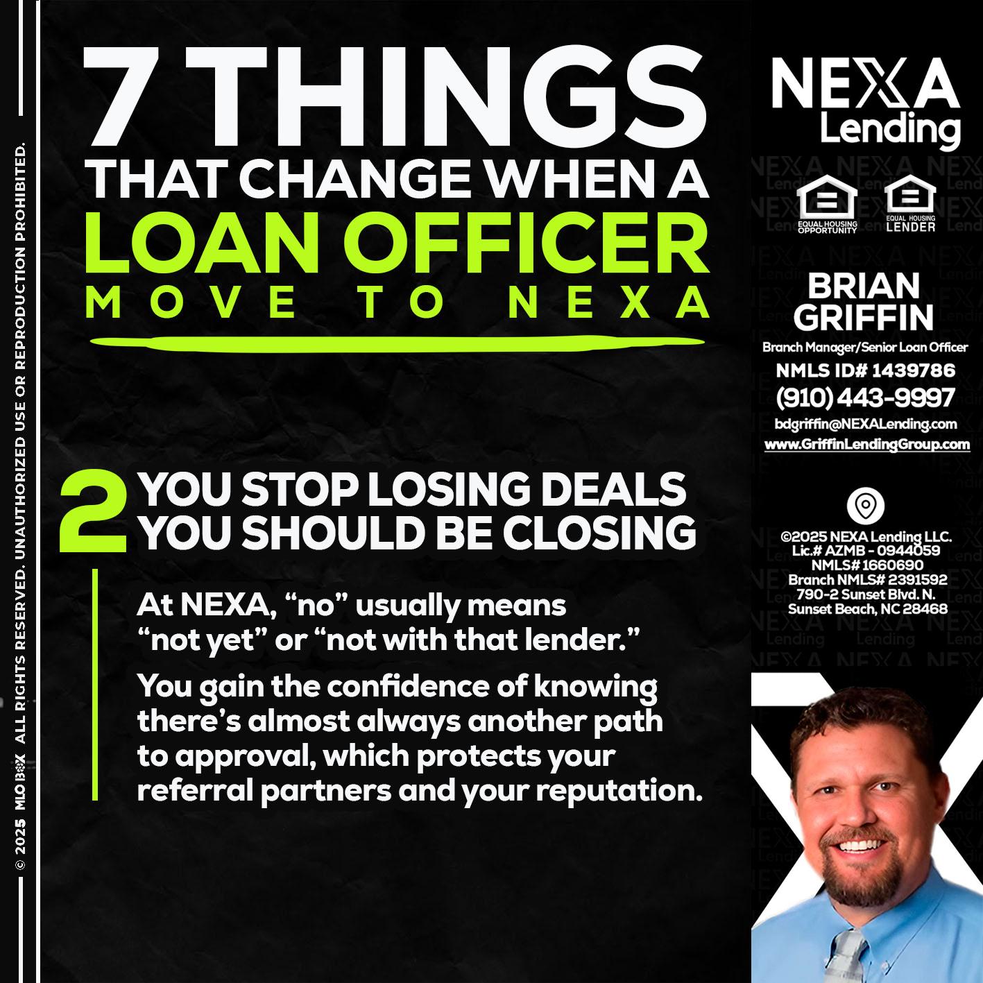 7 THINGS (2) - Brian Griffin -Senior Mortgage Consultant