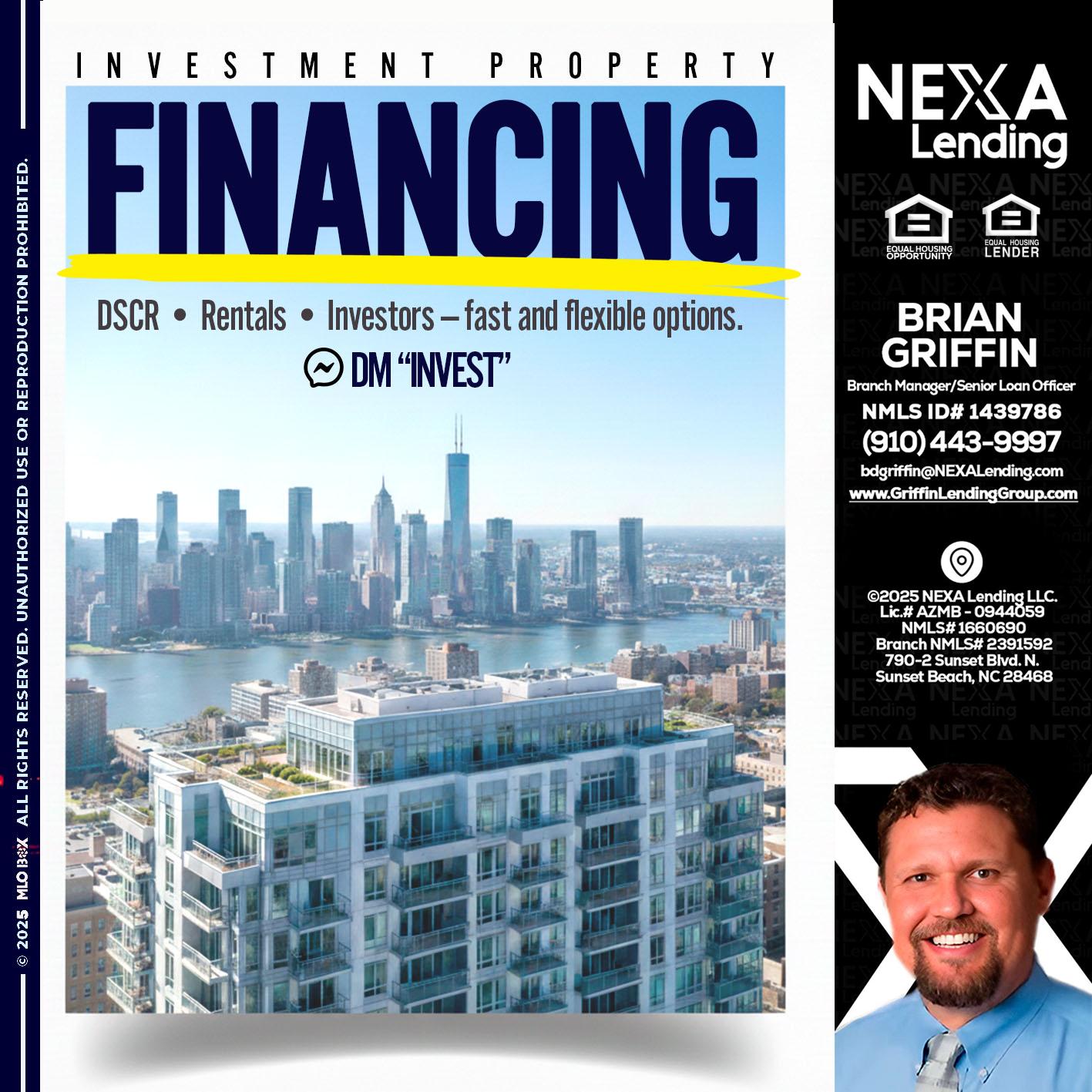 FINANCING - Brian Griffin -Senior Mortgage Consultant