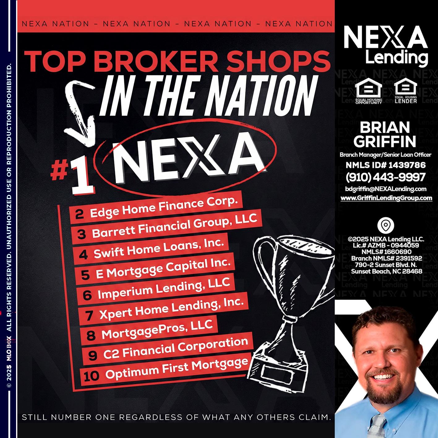 top broker - Brian Griffin -Senior Mortgage Consultant