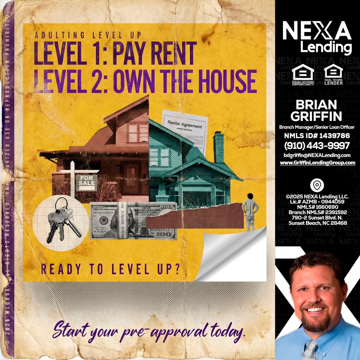 LEVEL 1 - Brian Griffin -Senior Mortgage Consultant