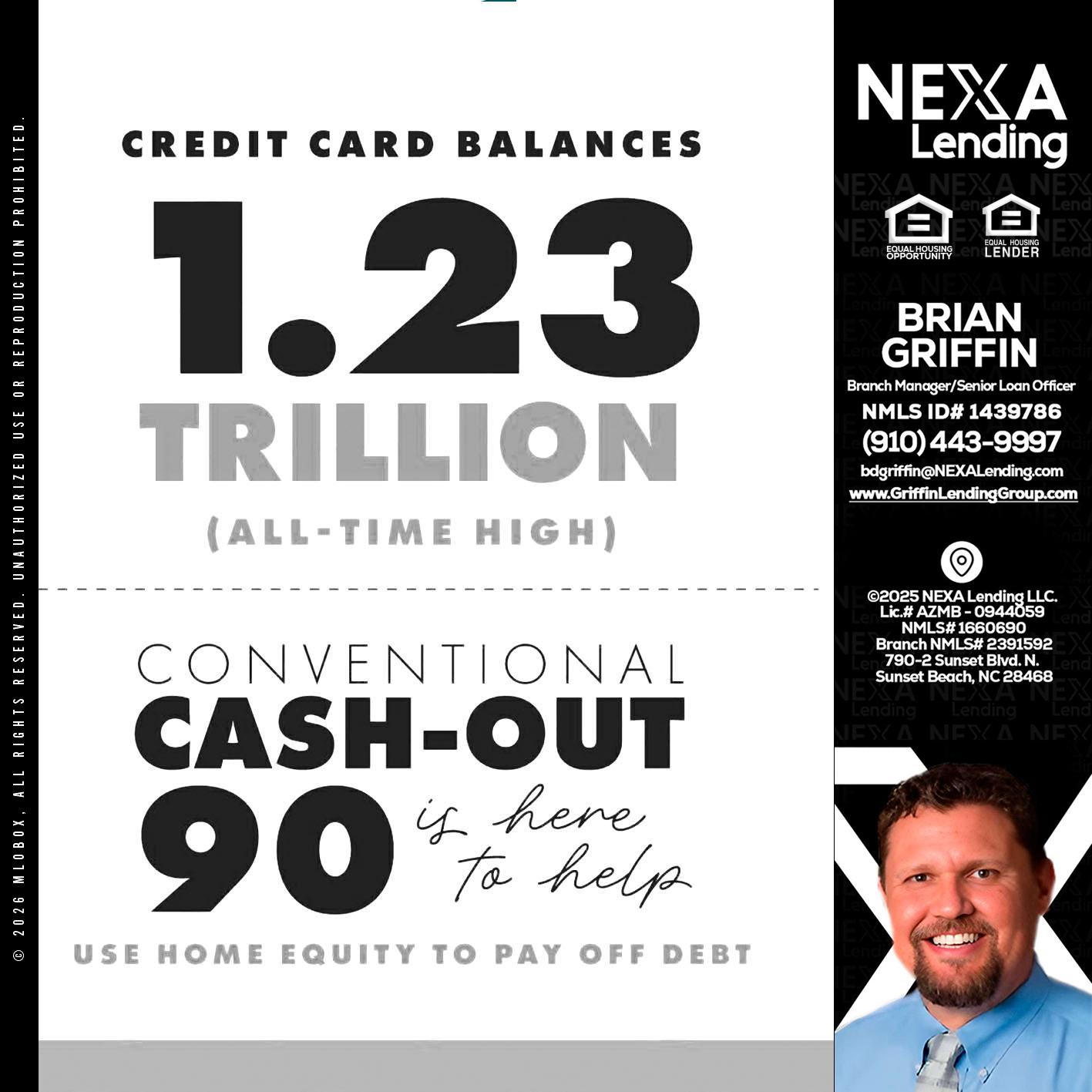 CREDIT CARD BALANCE - Brian Griffin -Senior Mortgage Consultant