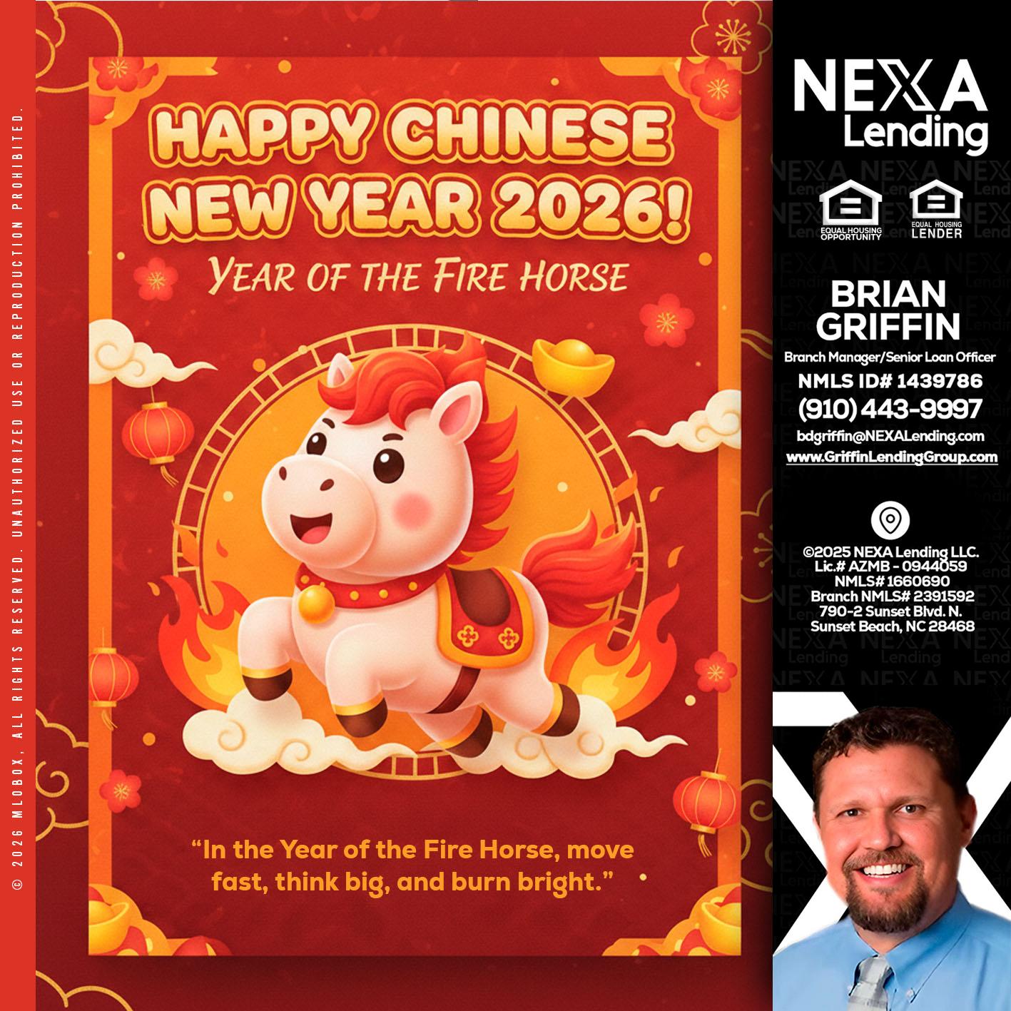 happy Chinese new year - Brian Griffin -Senior Mortgage Consultant