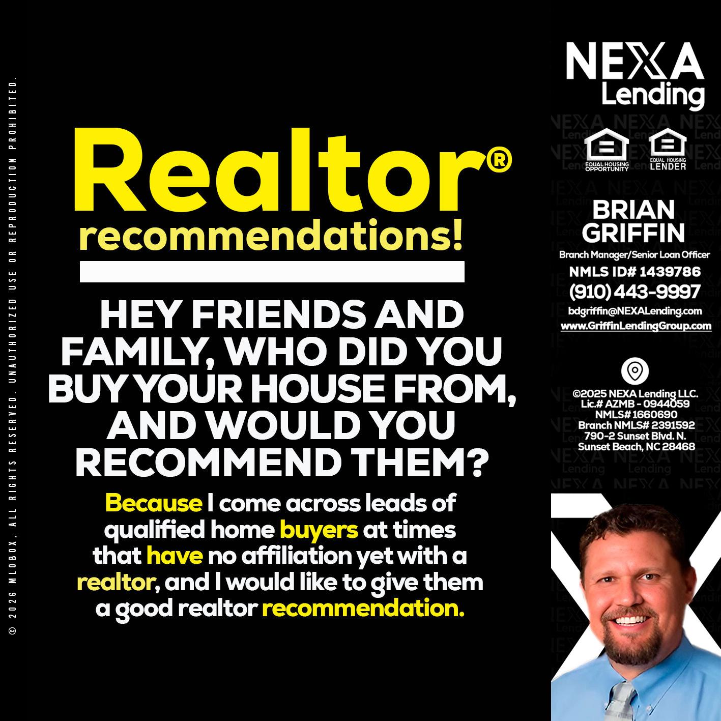 REALTOR - Brian Griffin -Senior Mortgage Consultant