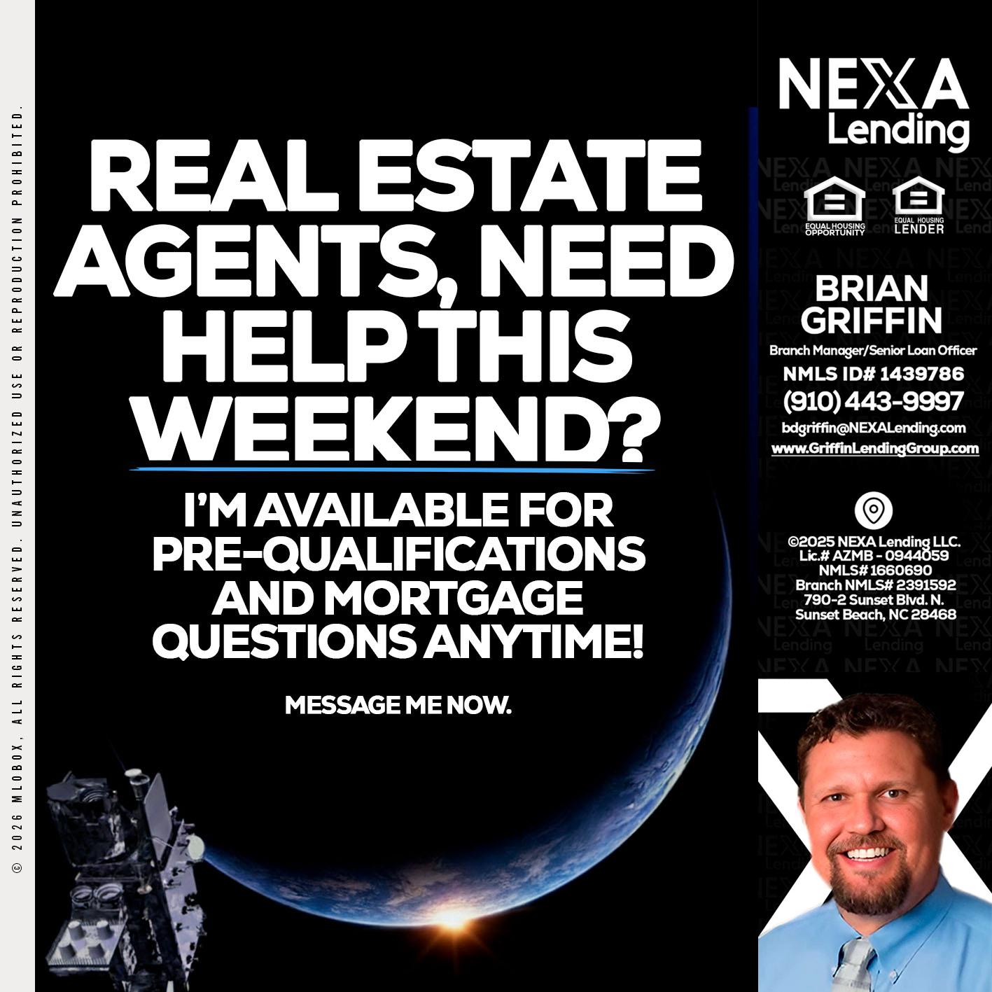 REAL ESTATE AGENTS - Brian Griffin -Senior Mortgage Consultant