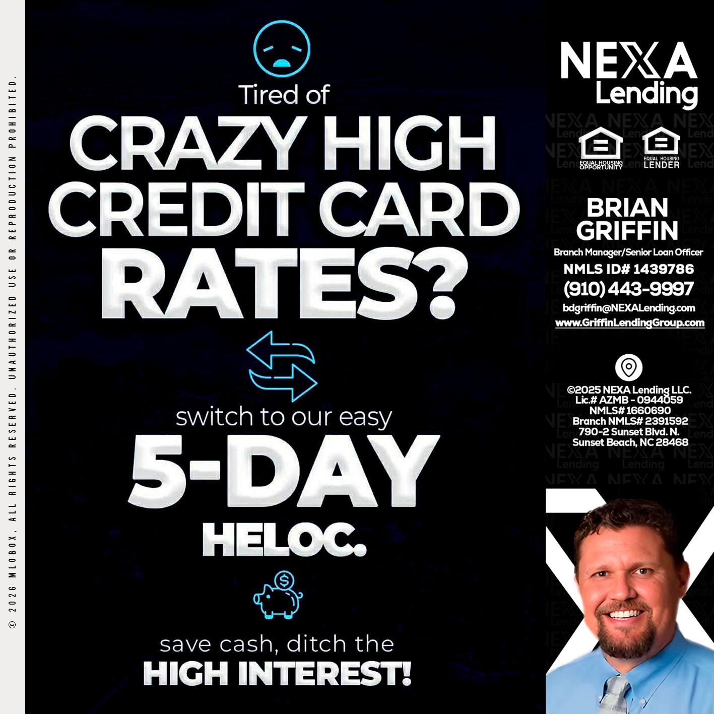 CRAZY HIGH - Brian Griffin -Senior Mortgage Consultant