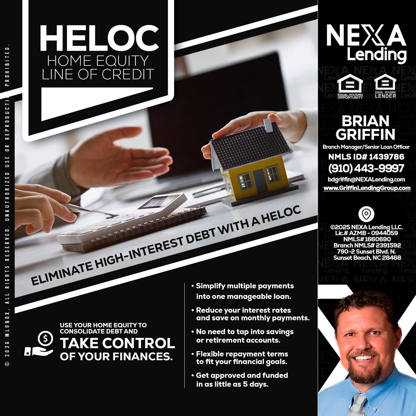 HELOC - Brian Griffin -Senior Mortgage Consultant