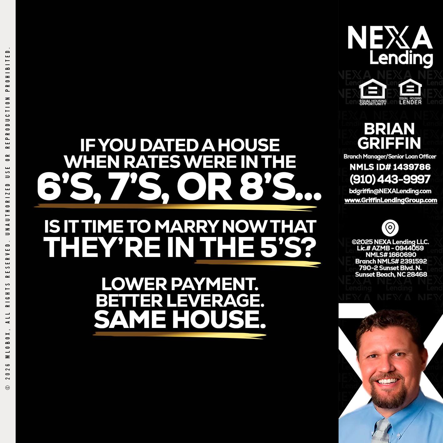 if you dated a house - Brian Griffin -Senior Mortgage Consultant