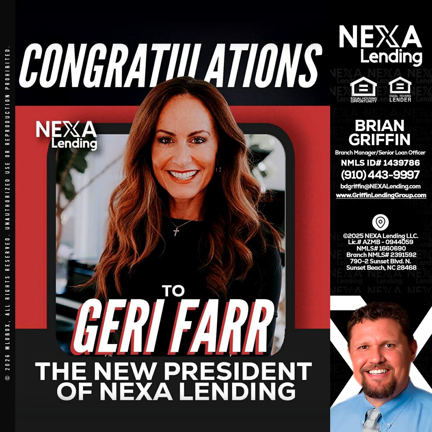 CONGRATULATIONS - Brian Griffin -Senior Mortgage Consultant