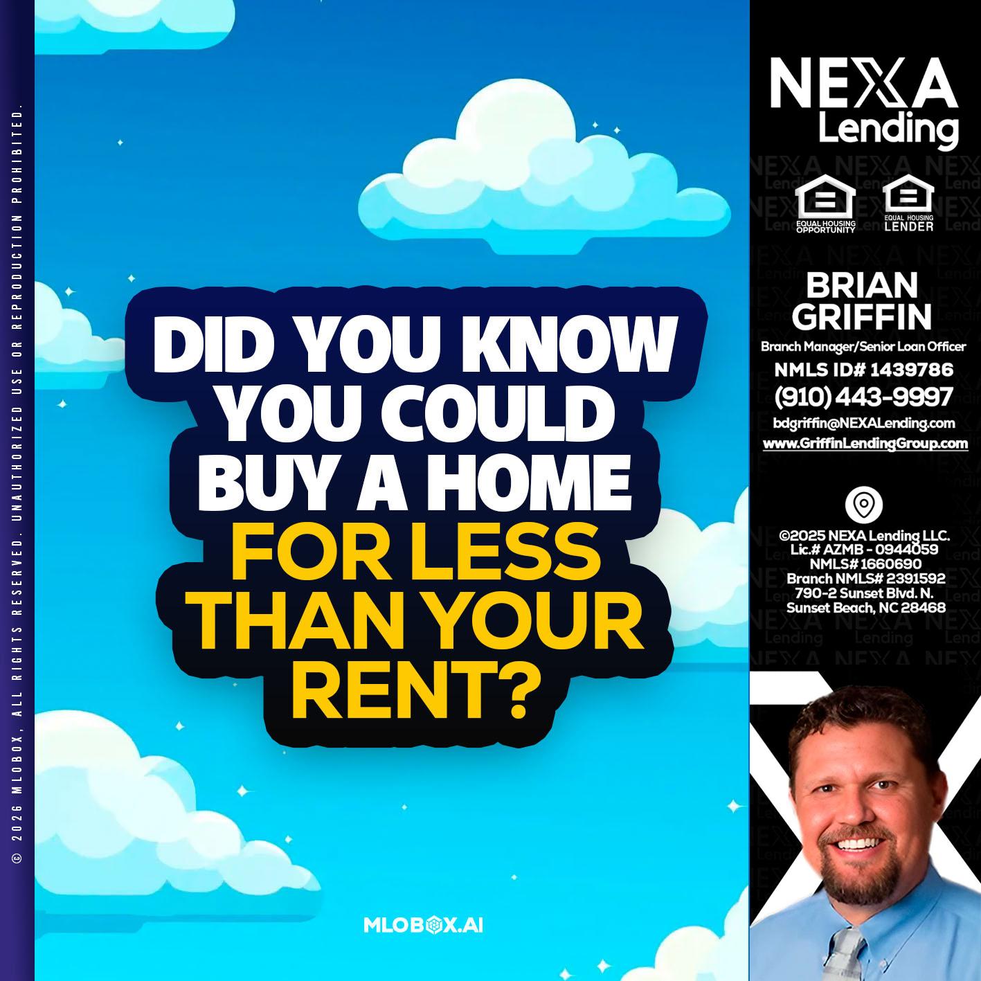 DID YOU KNOW - Brian Griffin -Senior Mortgage Consultant