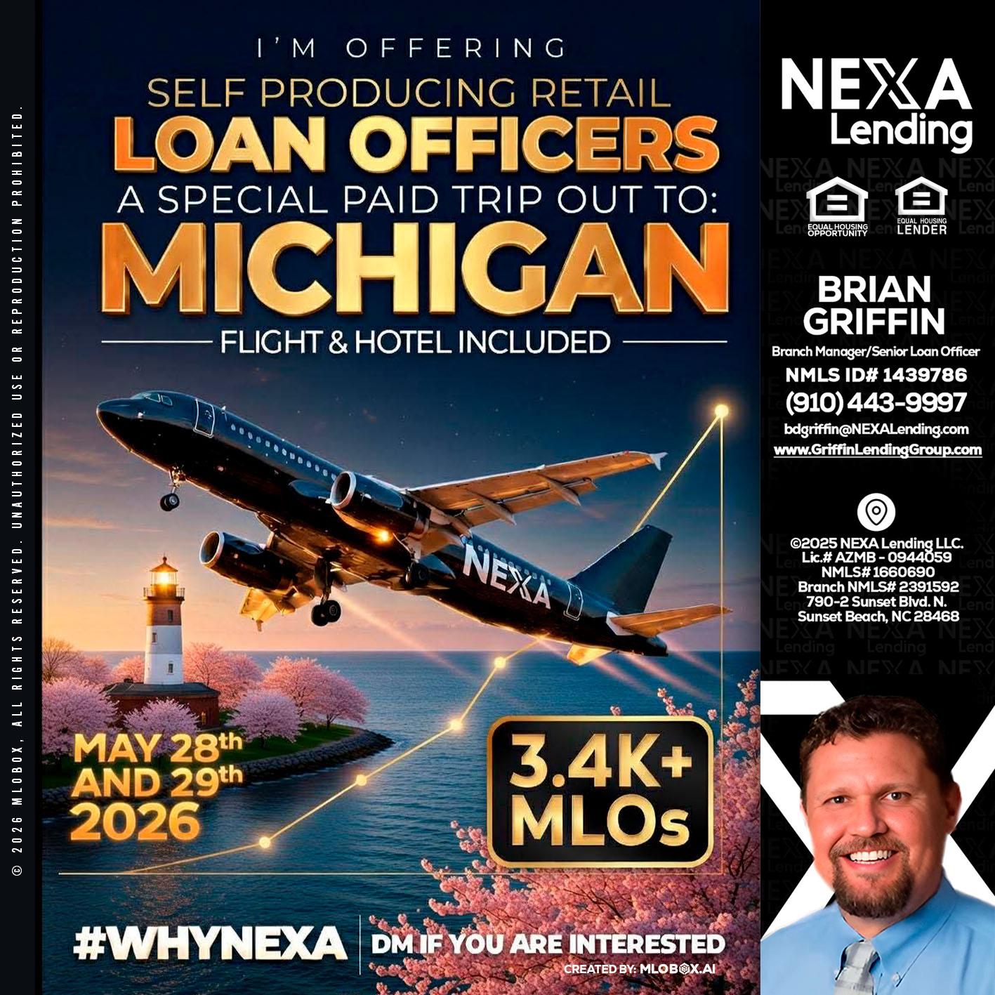 MICHIGAN TRIP - Brian Griffin -Senior Mortgage Consultant