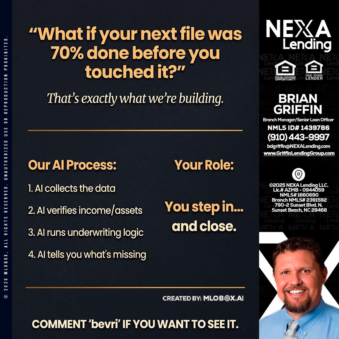 WHAT IF YOUR - Brian Griffin -Senior Mortgage Consultant