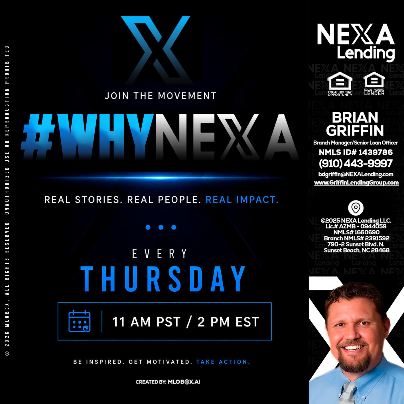 why NEXA - Brian Griffin -Mortgage Broker