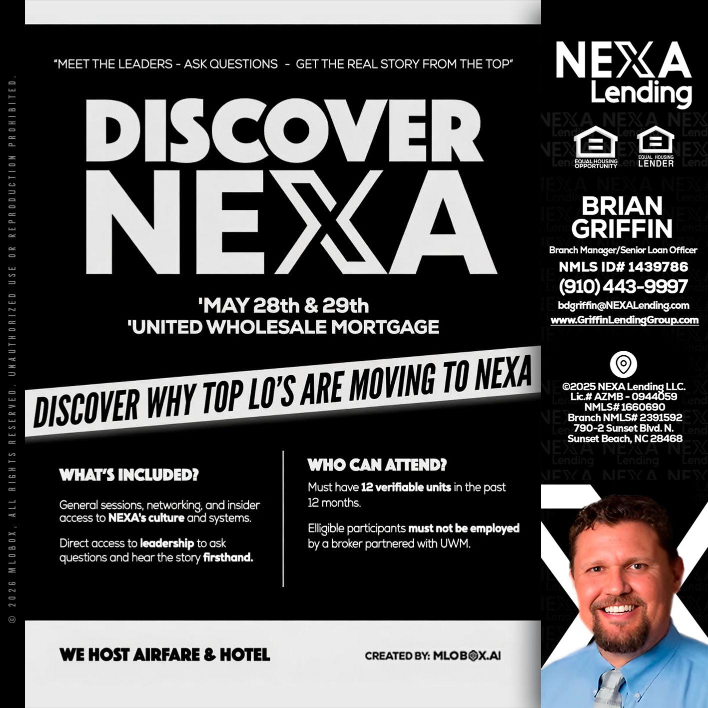DISCOVER NEXA - Brian Griffin -Mortgage Broker