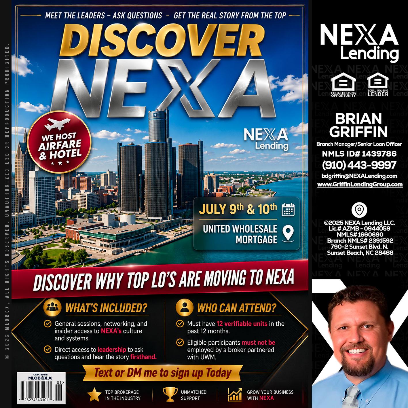 DISCOVER NEXA - Brian Griffin -Mortgage Broker