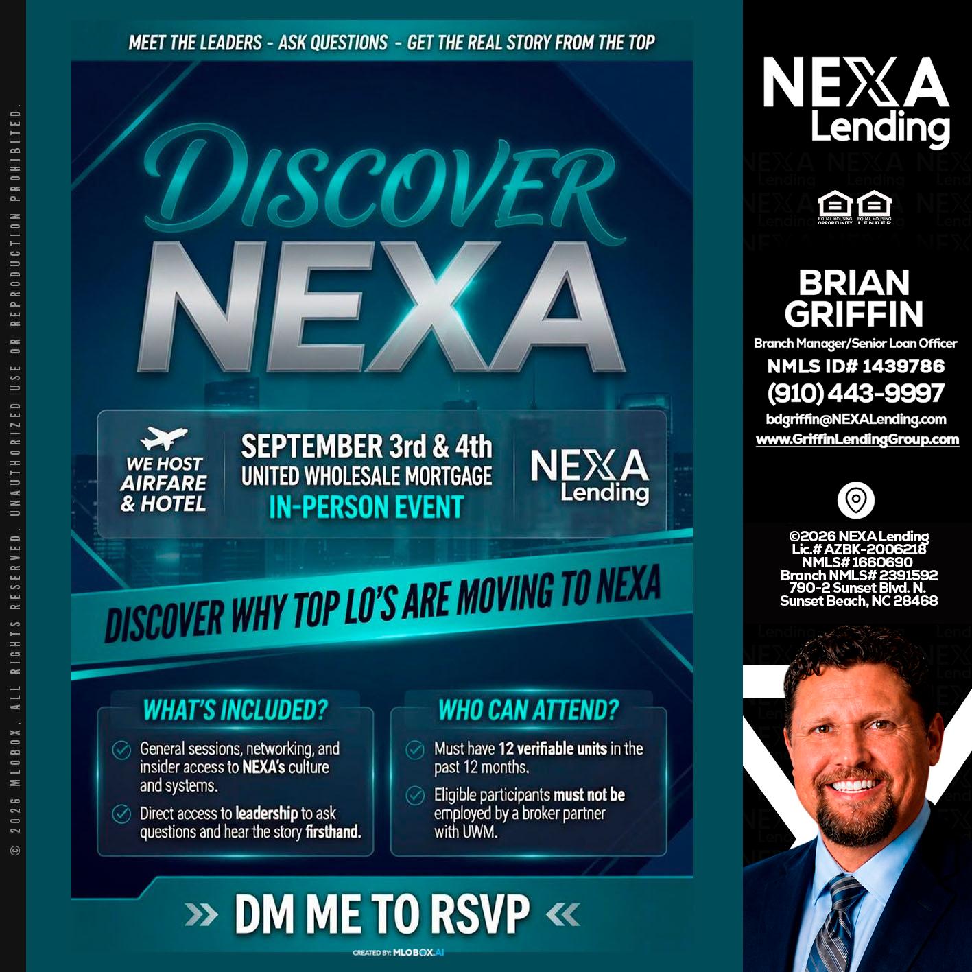 DISCOVER NEXA - Brian Griffin -Mortgage Broker