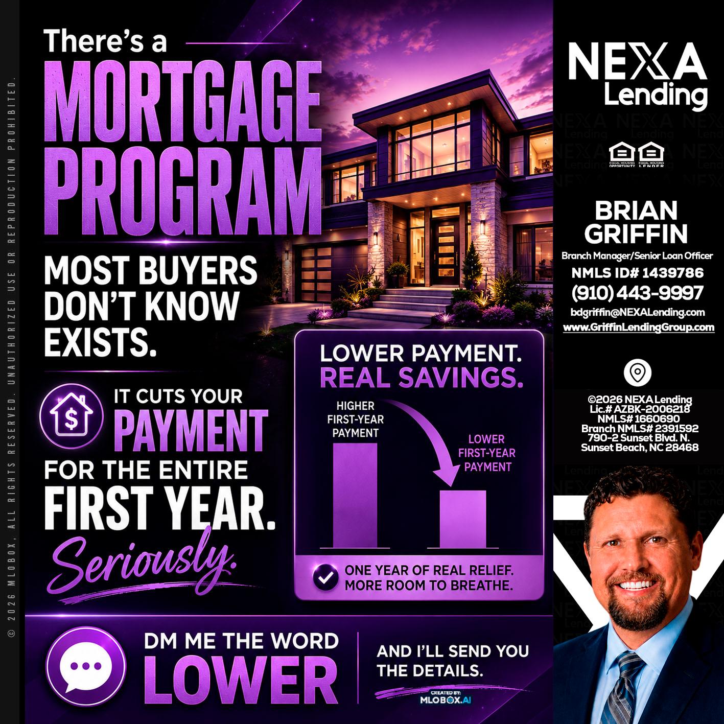 MORTGAGE PROGRAM - Brian Griffin -Mortgage Broker