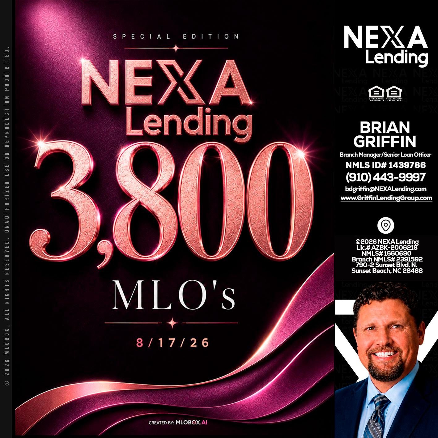 3800 MLOs - Brian Griffin -Mortgage Broker