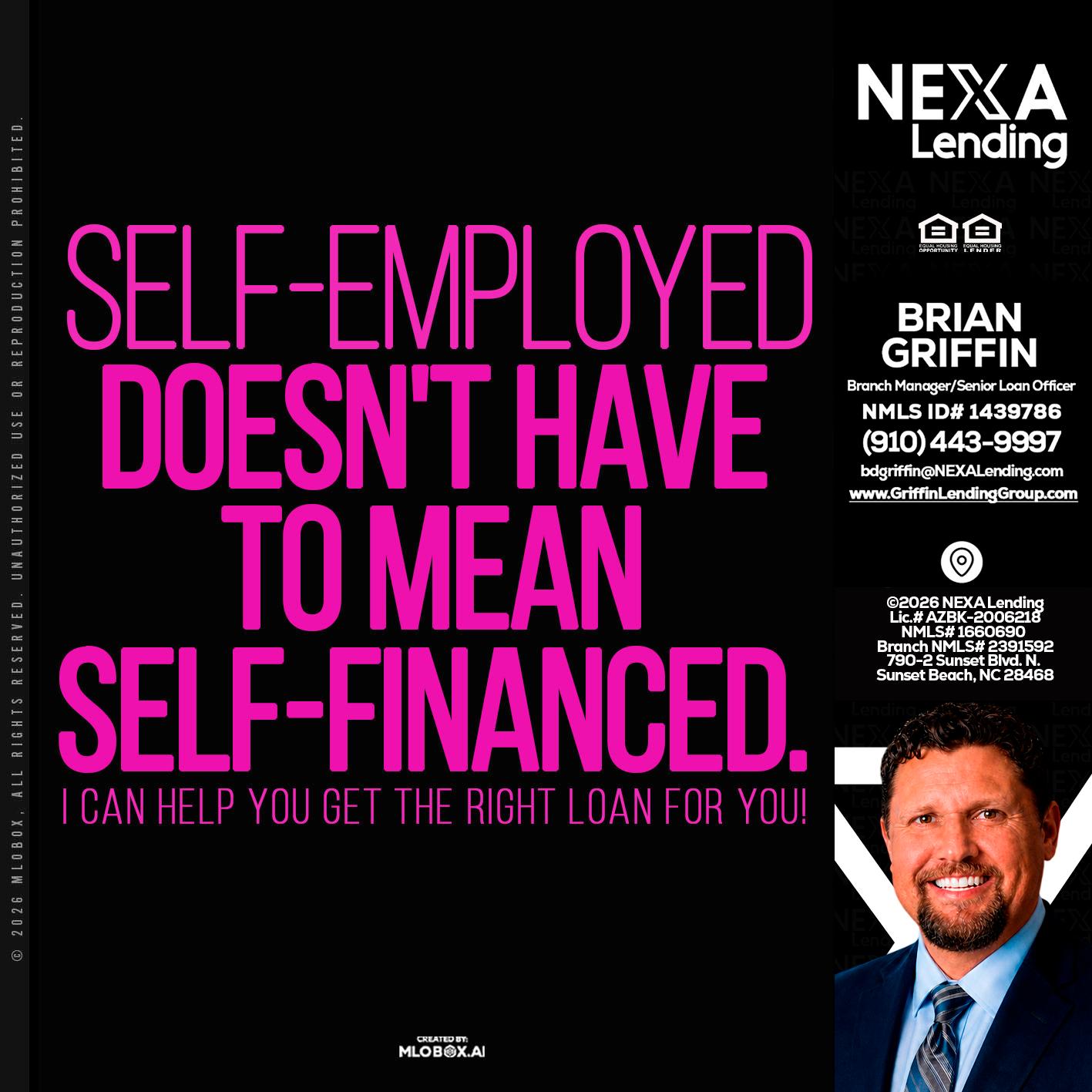self employed - Brian Griffin -Mortgage Broker