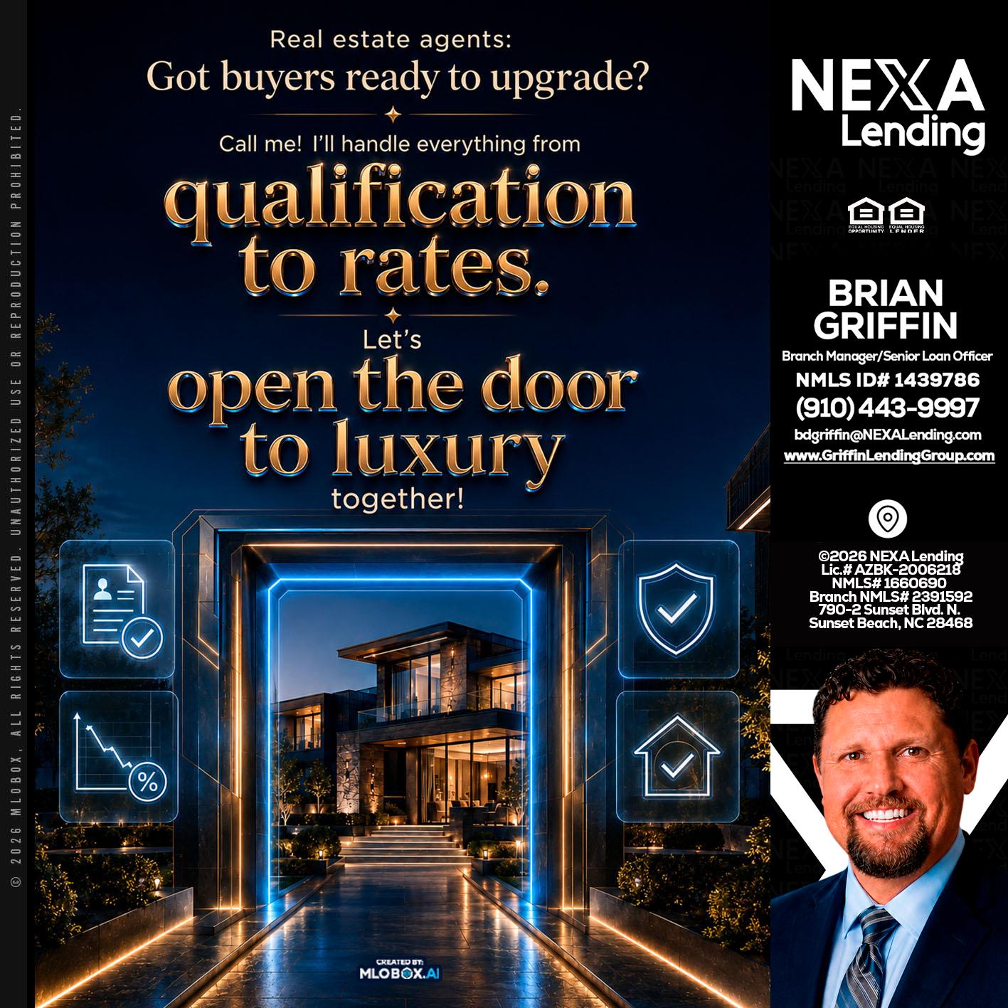 QUALIFICATION TO RATES - Brian Griffin -Mortgage Broker