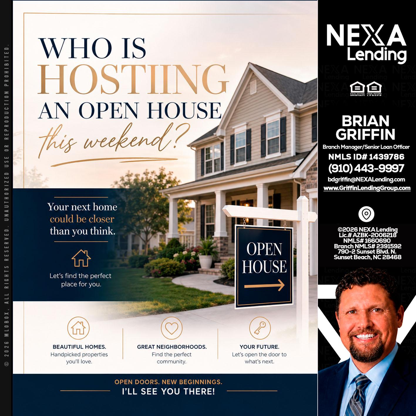 WHOS HOSTING - Brian Griffin -Mortgage Broker