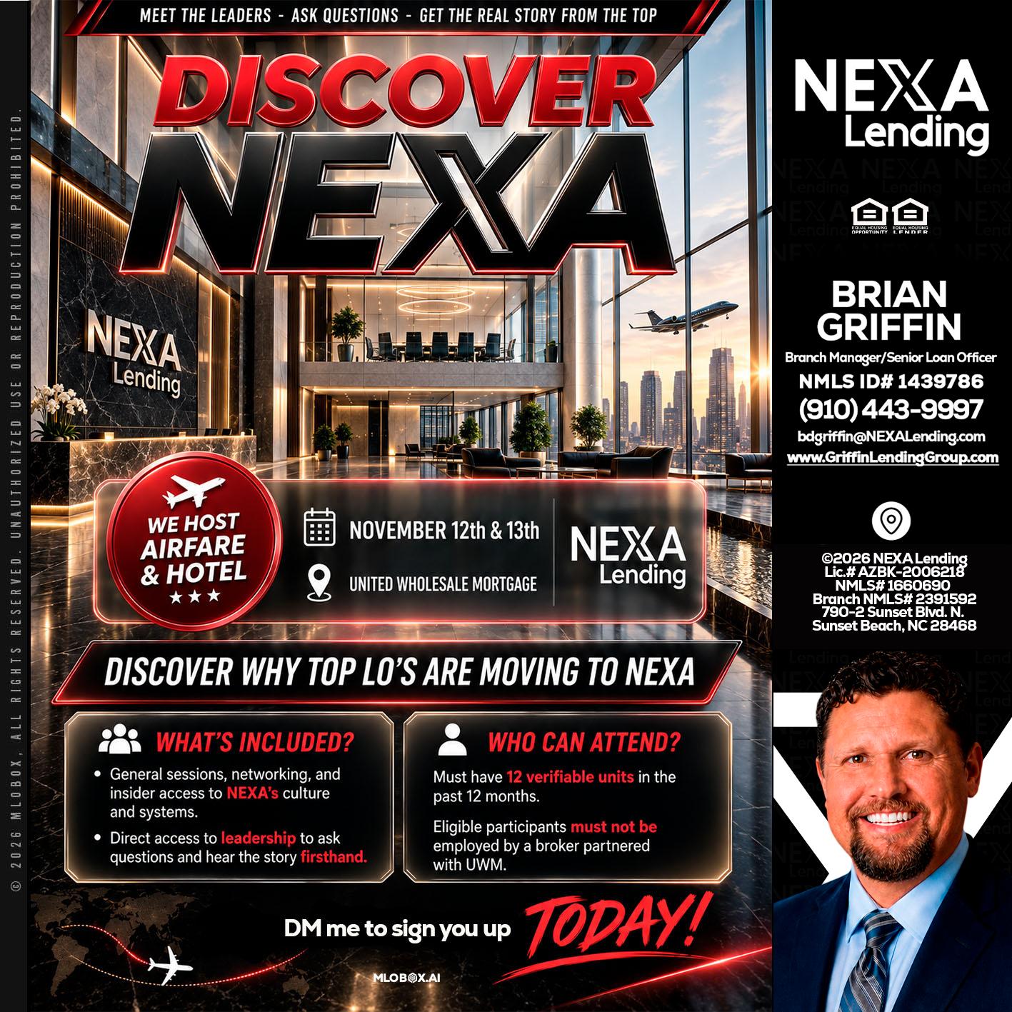 DISCOVER NEXA - Brian Griffin -Mortgage Broker