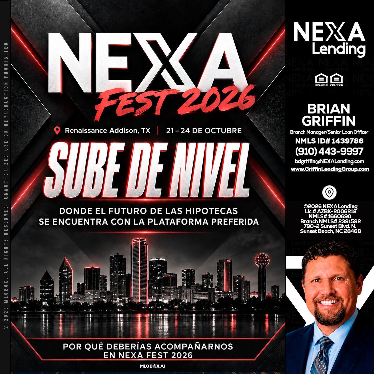 NEXA fest 2026 - Brian Griffin -Mortgage Broker