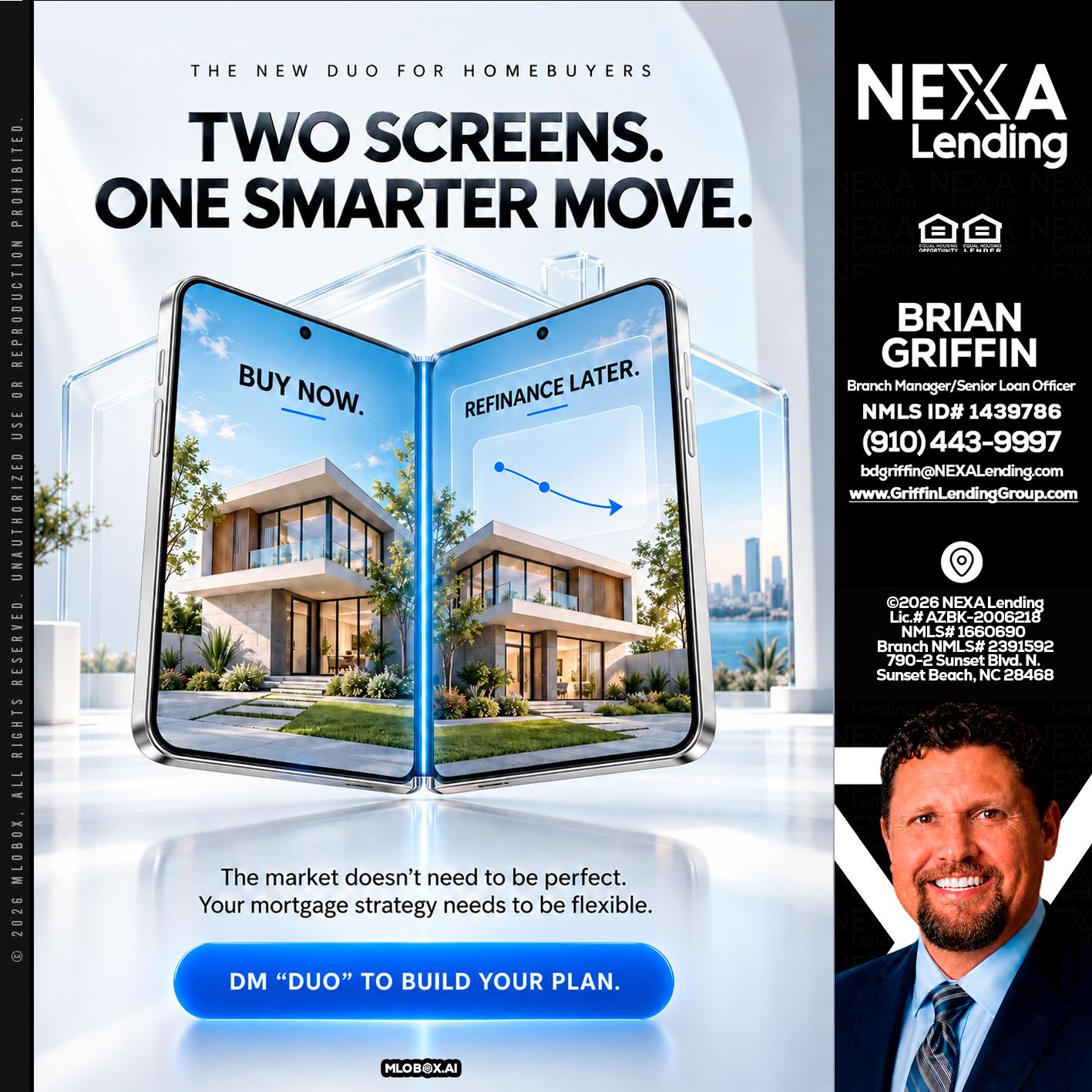 TWO SCREENS - Brian Griffin -Mortgage Broker