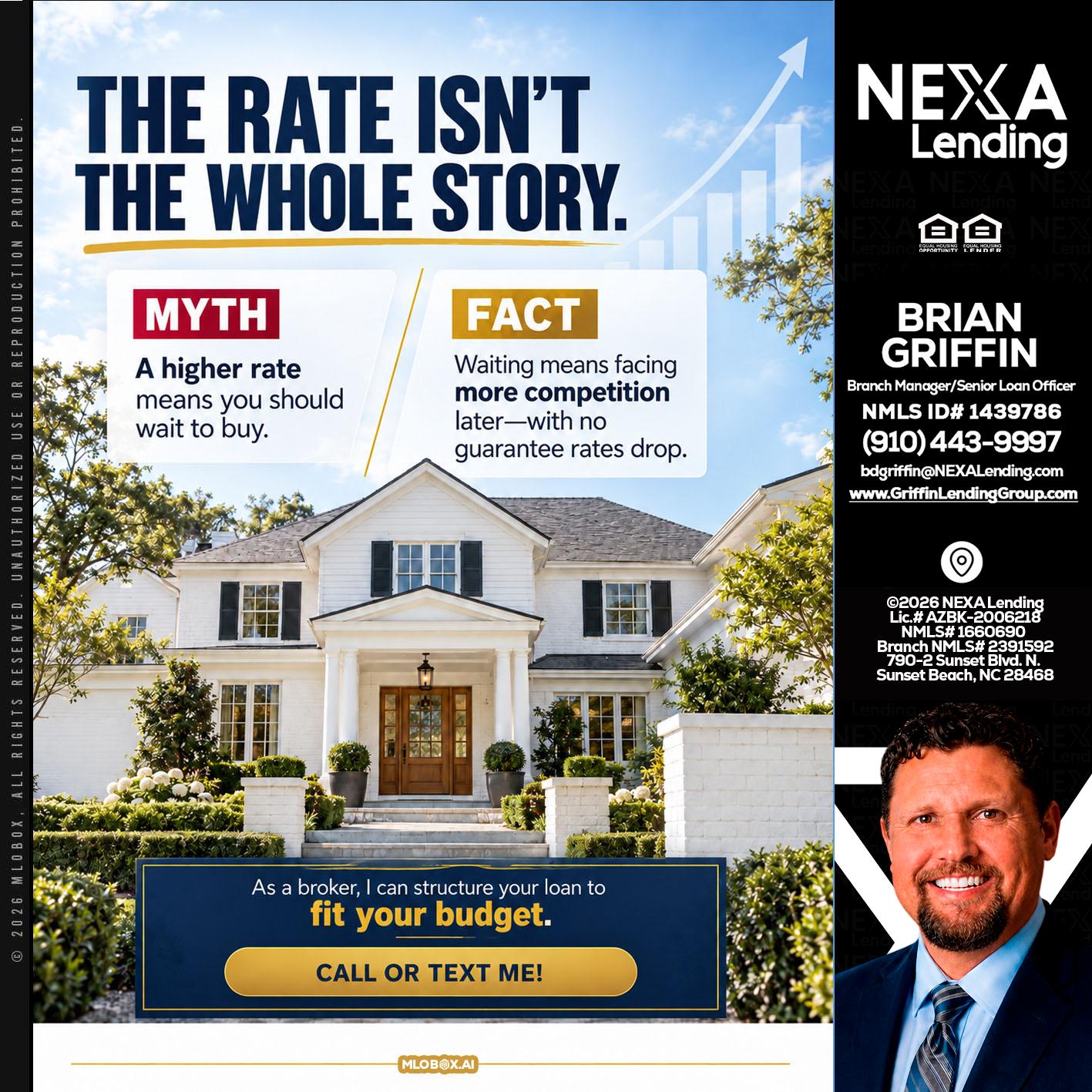 THE RATE ISNT - Brian Griffin -Mortgage Broker