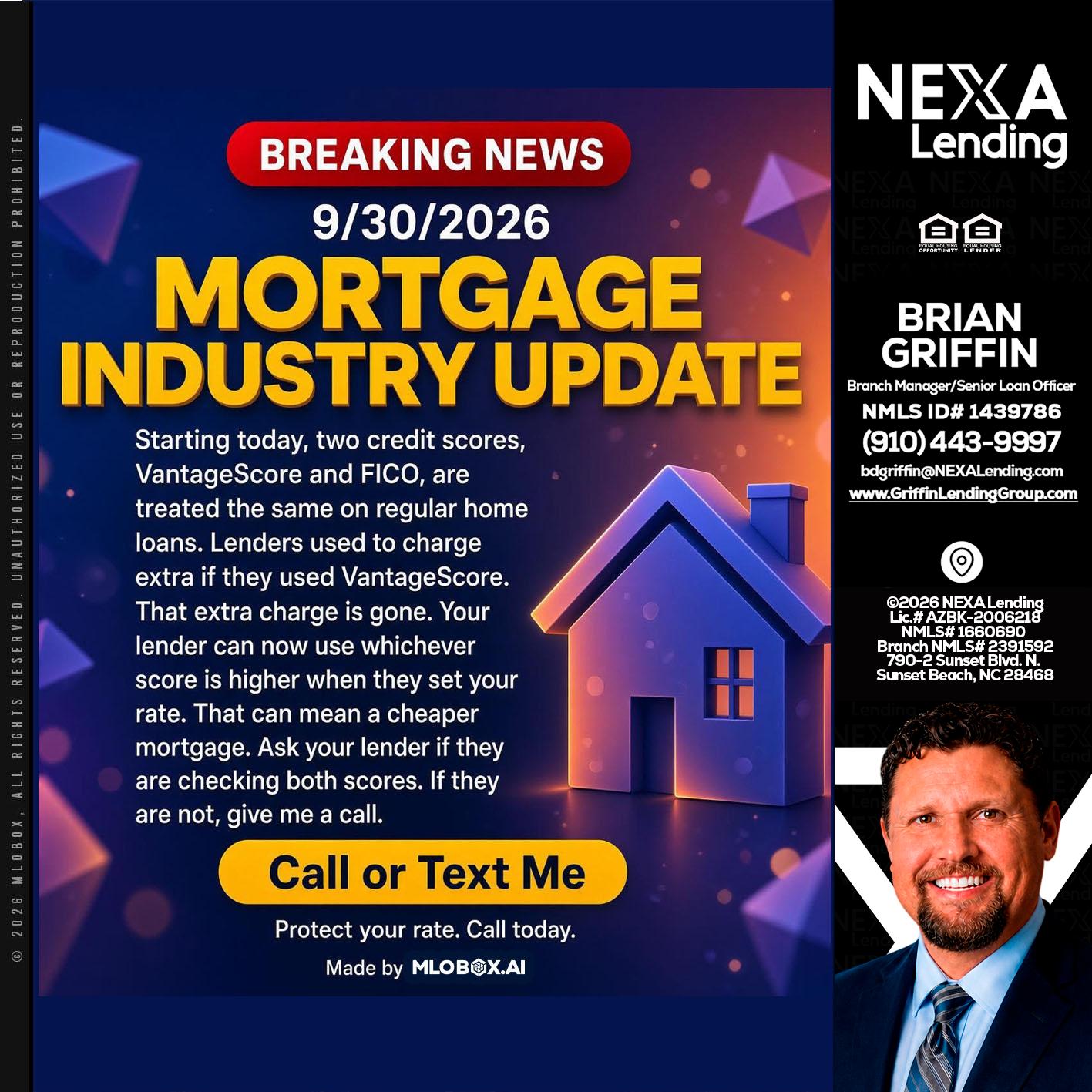 BREAKING NEWS - Brian Griffin -Mortgage Broker