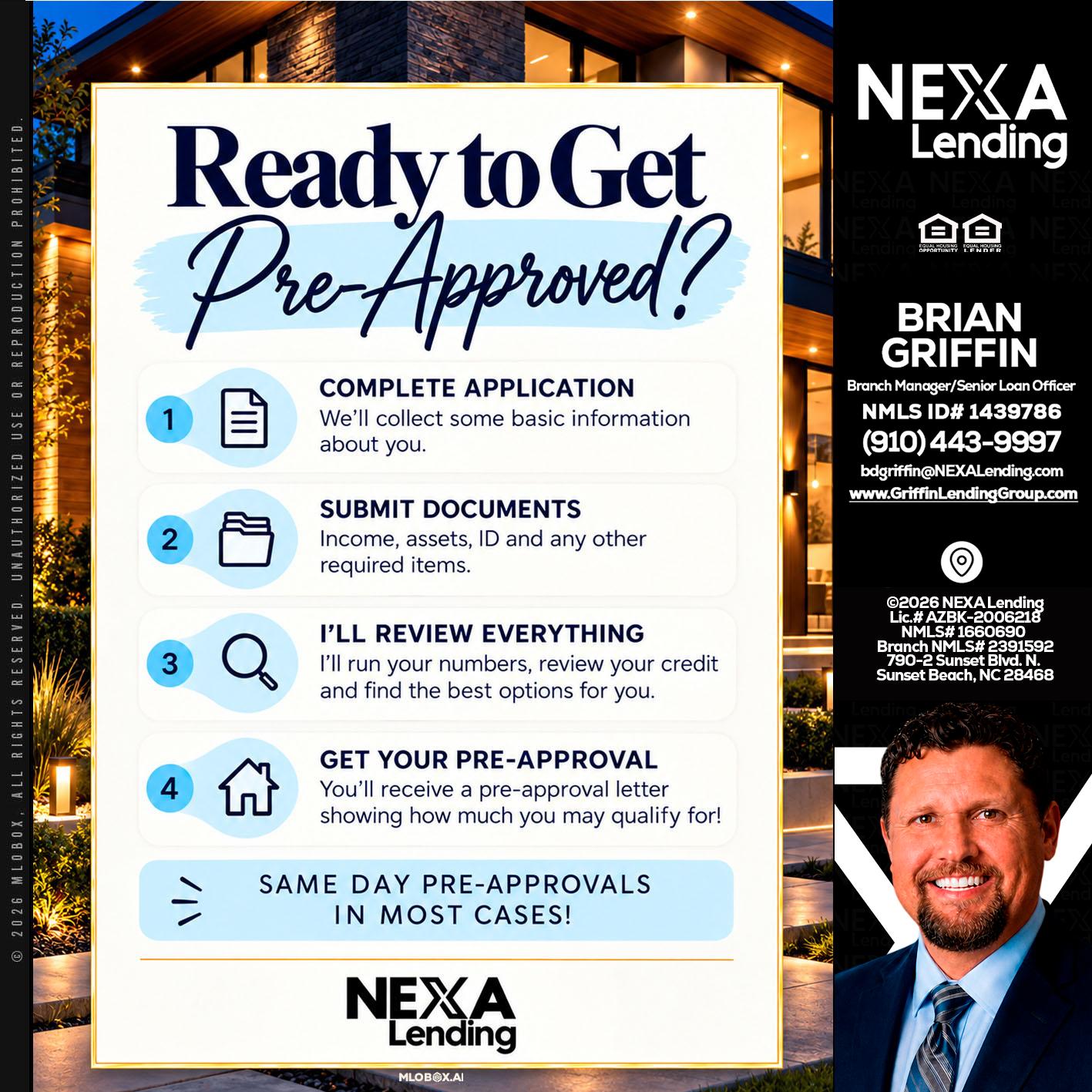 ready to get - Brian Griffin -Mortgage Broker