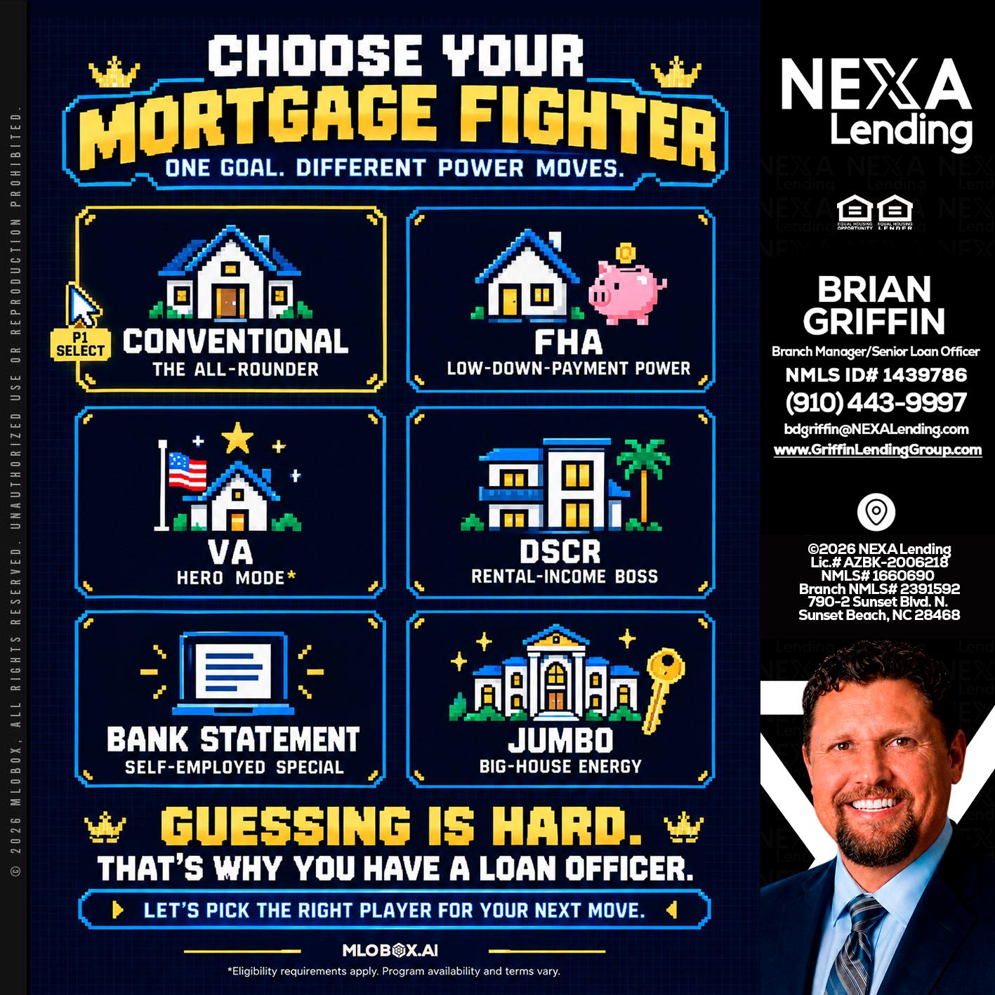 CHOOSE YOUR MORTGAGE - Brian Griffin -Mortgage Broker
