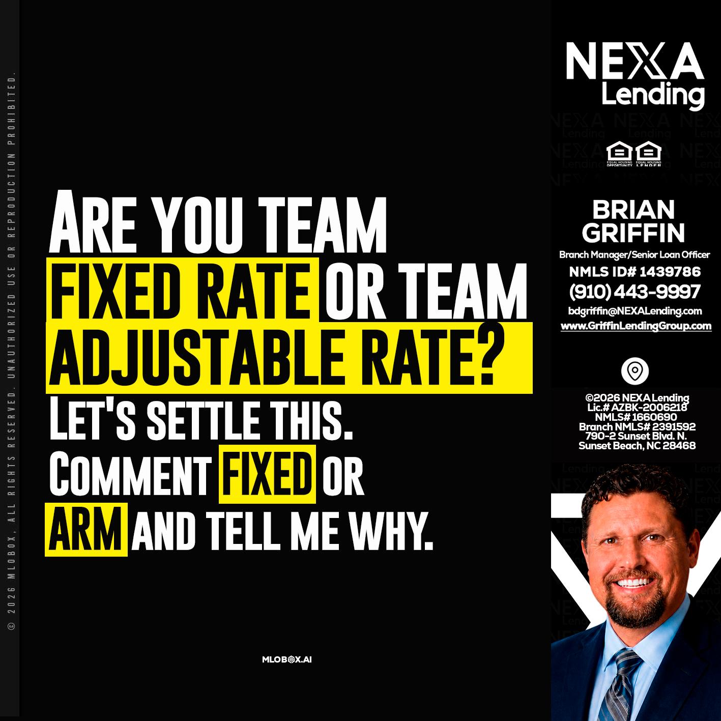 ARE YOU TEAM - Brian Griffin -Mortgage Broker